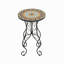 Table d'appoint ronde en céramique pour l'extérieur