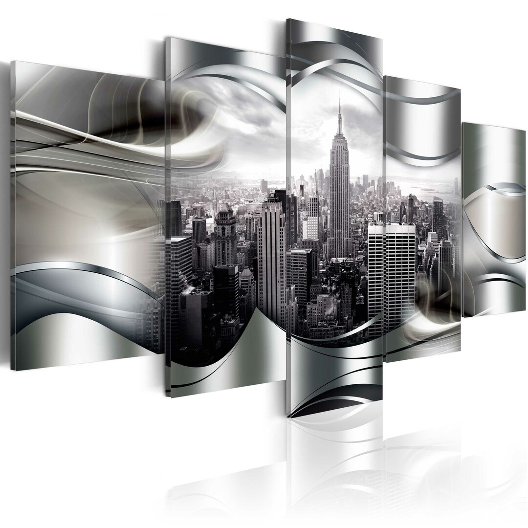 5-tlg. Leinwandbilder-Set Platinum New York