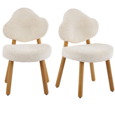 Ensemble de 2 chaises d'appoint rembourrées Cloud