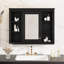 Armoire murale Torynn avec porte miroir et 4 tablettes ouvertes-129606451