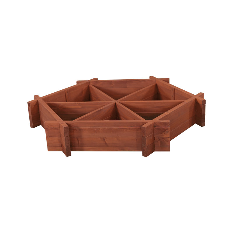 Lit de jardin surélevé en bois 4 pi x 4 pi