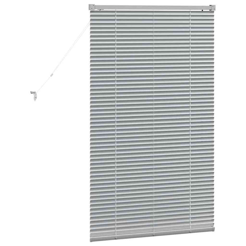 Venetian Blind, 130cm L x 75cm W, Silver