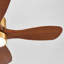 Ventilateur de plafond de 52 po à 5 pales en bois massif avec éclairage DEL-440157212