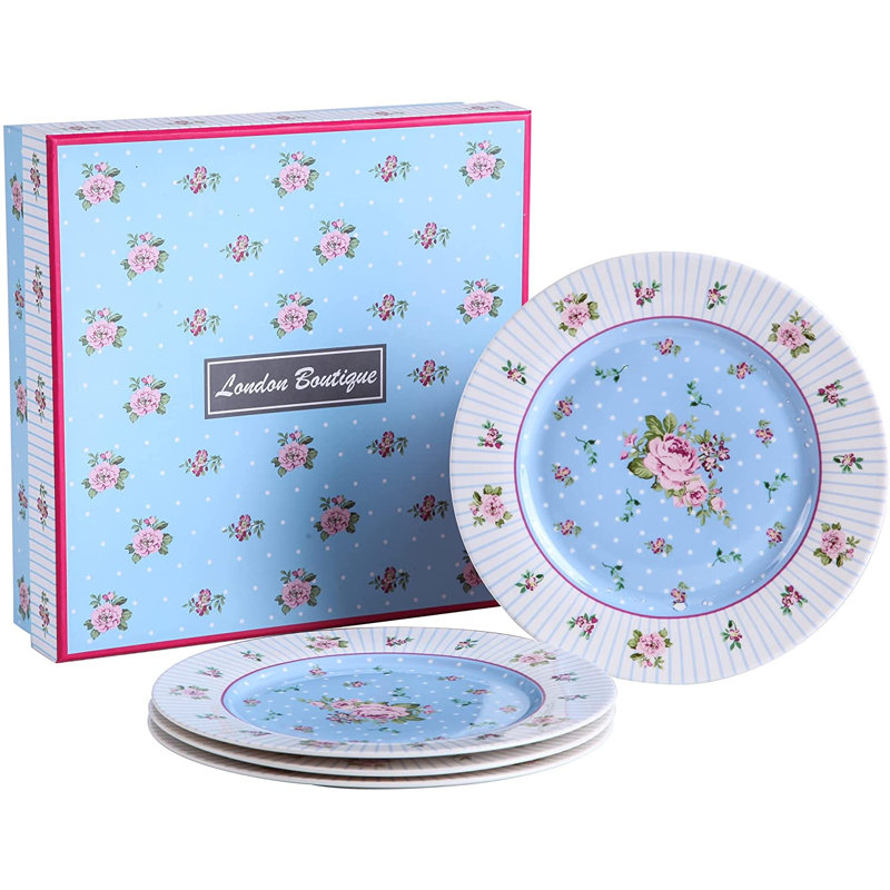 Aldeburgh Bone China Side Plate, Blue