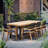 Asheton 8 - Person Acacia Wood Patio Dining Set with Extendable Rectangular Table-1811029481