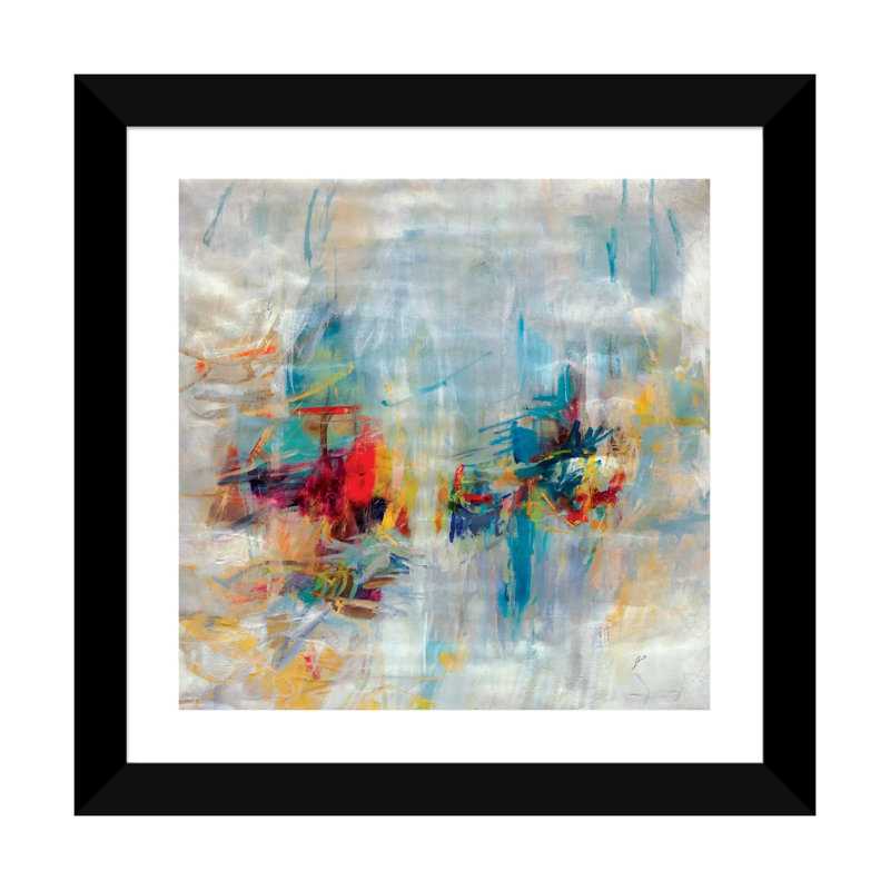 Reproduction d’art « New décennie » par Julian Spencer, Blanc, H 16 po x l 16 po x p 1 po, Papier encadré noir
