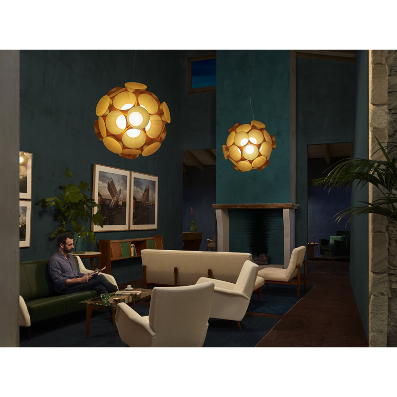 Dandelion LED Pendant, Ivory White, 3000K LED