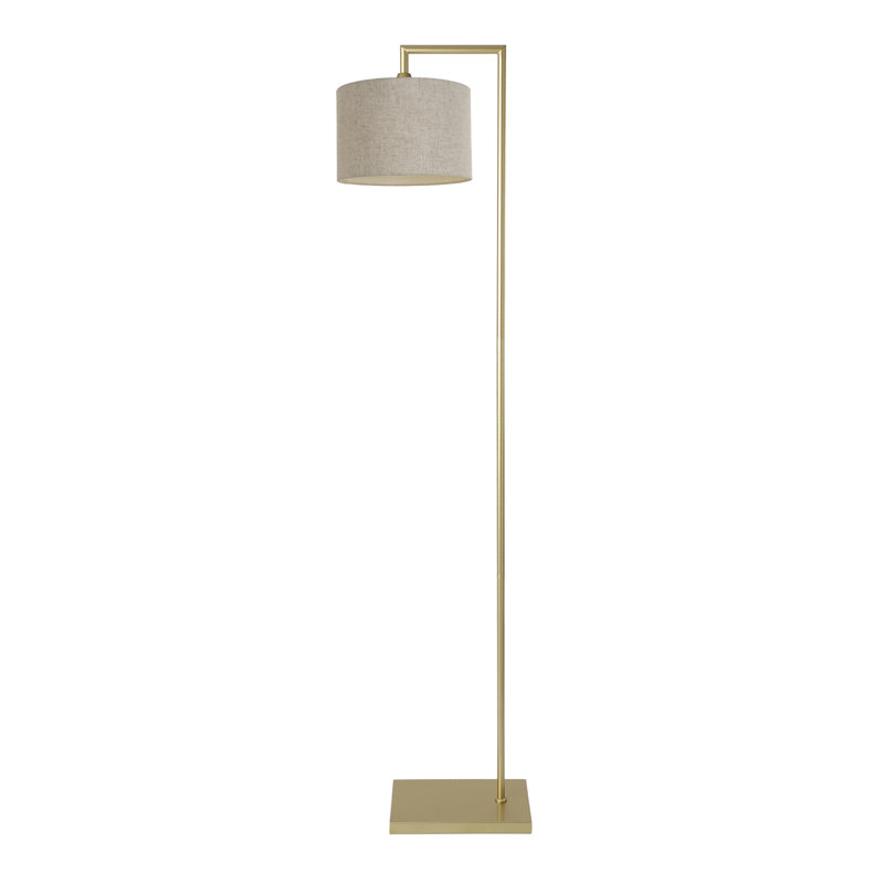 Ajayla 155cm Task Floor Lamp, Gold, Natural