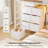 Twin Over Twin Bunk Bed With Charging Station And Led Lights For Teen, L-Shaped Metal Bunk Beds With 8 Storage Drawers And Headboard, Modern Twin Loft Beds With Safety Guardrail And Ladder-1225002086