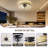 Modern LED Ceiling Fan with Light - Adjustable Brightness & Reversible Airflow, Integrated Lighting Design
