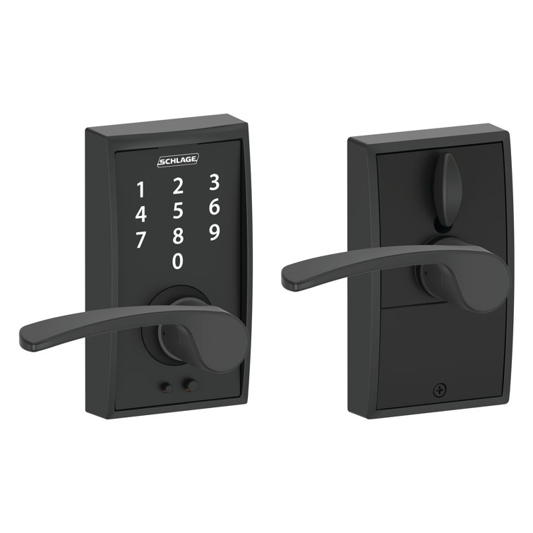 Schlage Touch Keyless Touchscreen Lever with Century Trim and Merano Lever