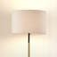 Lampe sur pied dorée traditionnelle