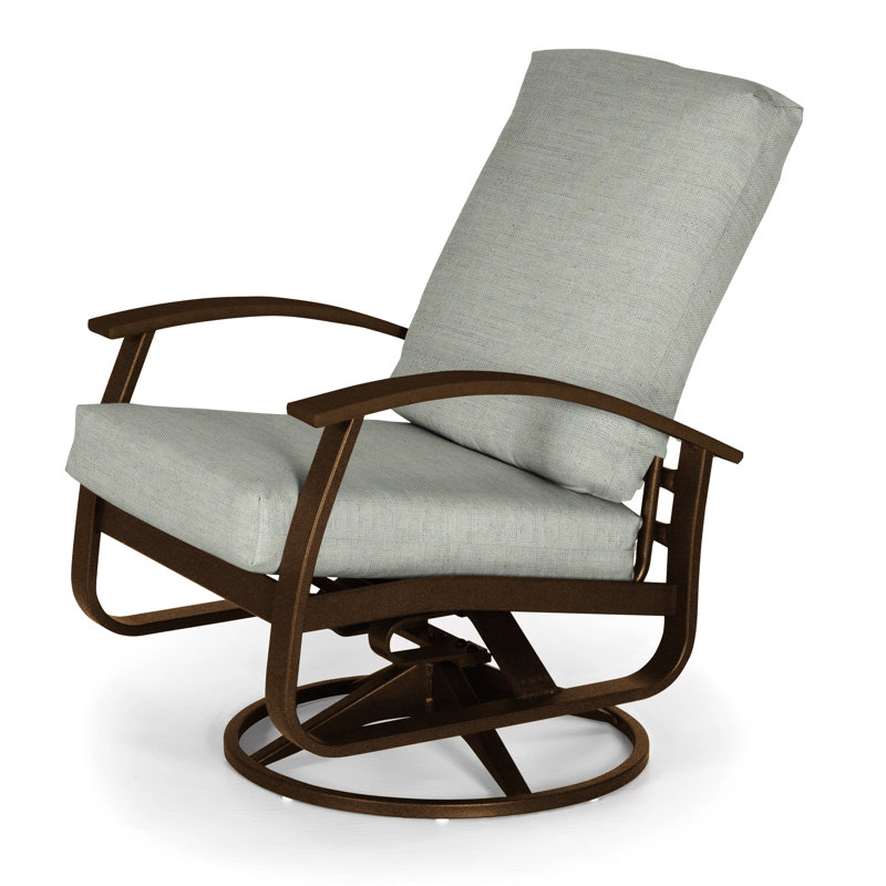 Belle Isle Outdoor Swivel Lounge Chair, Canvas Navy Sunbrella® Canvas, Kona P10, Textured Kona