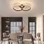 Black 2-Light Clover Flush Mount With Remote
