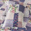 Ensemble de courtepointe réversible en coton mauve / rose -1785421444