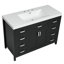 Meuble-lavabo autoportant de 122 cm avec lavabo, 2 portes à fermeture amortie, 8 tiroirs, noir-1645964672-1645964685