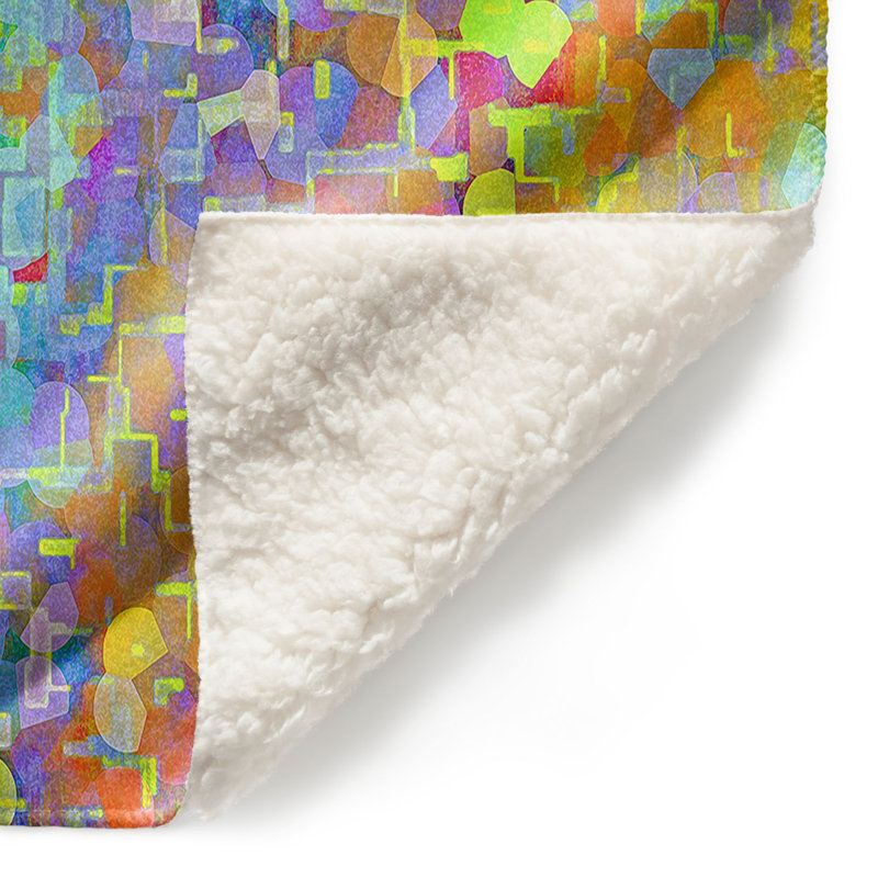  Jeté de formes Brightly Tiles, l 51 po x L 60 po