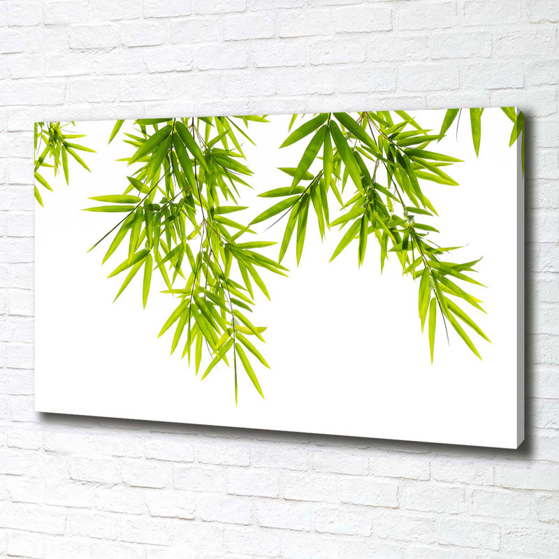 Bamboo Leaves - Wrapped Canvas Print