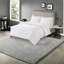 Ensembles de literie réversible doux en microfibre très grand blanc moderne