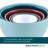 Rachael Ray Create Delicious Melamine Nesting / Stackable Measuring Cups, 6 Piece, Assorted Colors