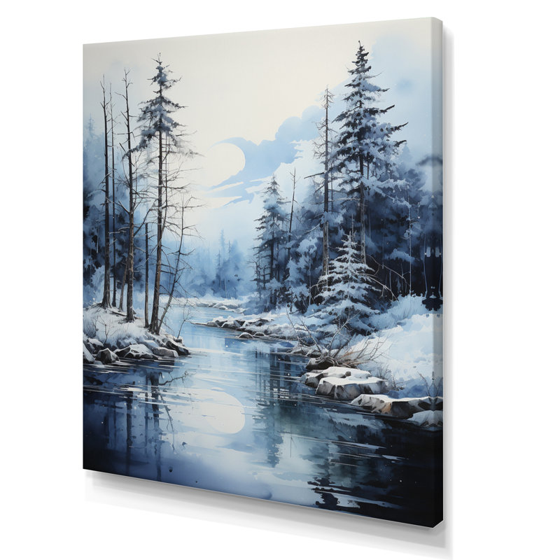 Baylyn Alaska Frozen Reflections II sur impression sur toile, Toile tendue, H 32 po x l 24 po x P 1 po