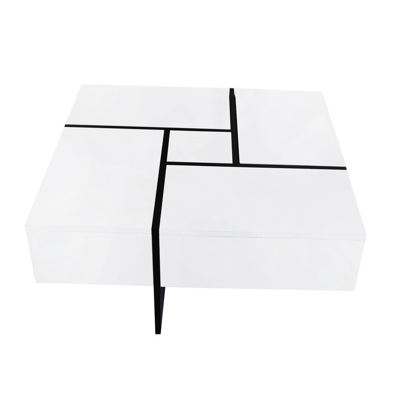Table basse Gwendalin, Blanc, White
