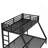 Metal Twin XL Over Queen Bunk Bed For Teens And Adults,Space-Saving/Noise Reduced/No Box Spring Needed,Black-1346982519-1346982517