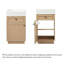 18.5" Bathroom Vanity With Reversible Resin Sink