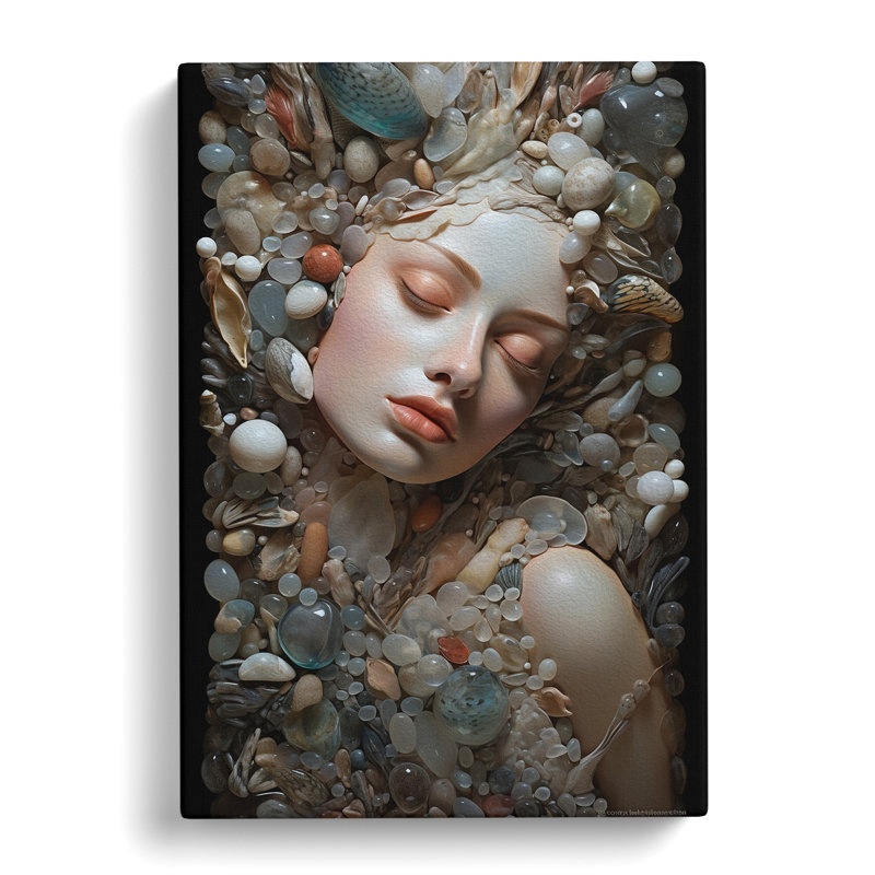 Pebbles Baroque - No Frame Print, 50cm H x 35cm W x 3cm D