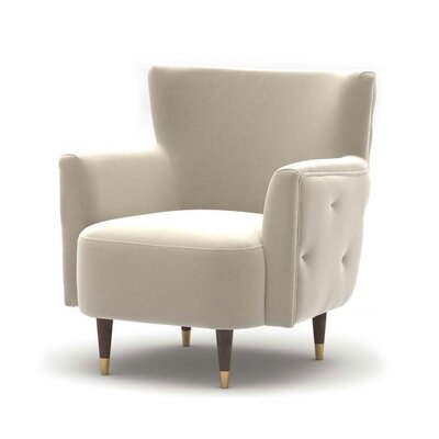 Aldborough 31.1"" W Tufted Velvet Armchair -  East Urban Home, 5D862585019E4CE39AFAD0ADB05A8069