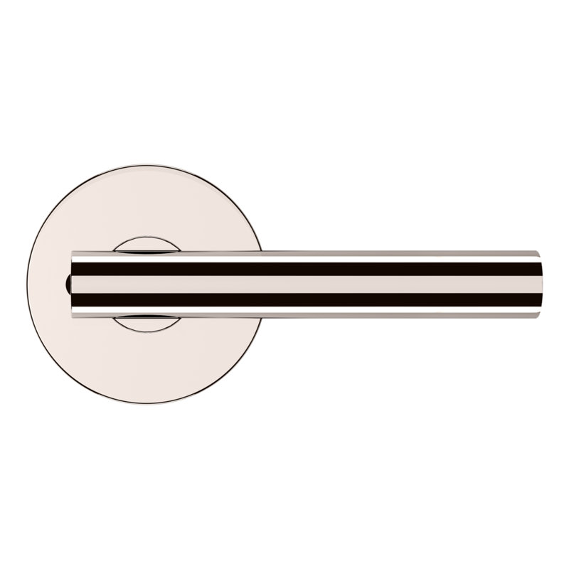 Door Lever, Polished Nickel, Privacy