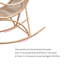 Chaise berçante en métal