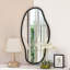 Bluefield Wood Wavy Wall Mirror