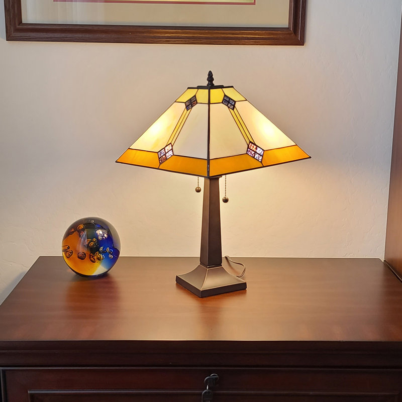Jahn Metal Table Lamp, 21" H x 13" W x 13" D
