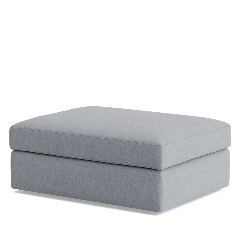 The OG Ottoman, Performance Weave - Zinc