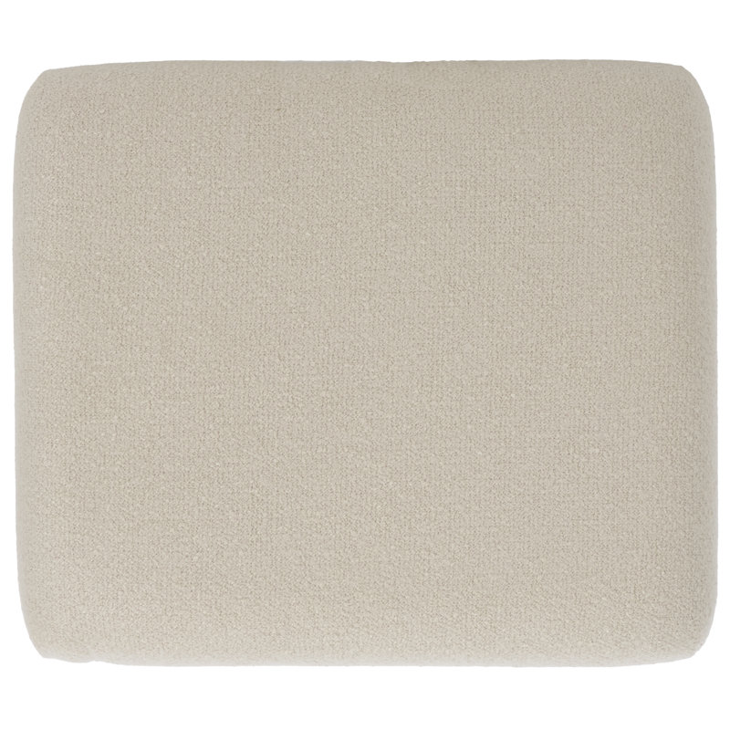 Jaysion Upholstered Ottoman, Ivory