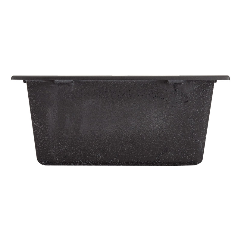 Allardt 34" L Drop-In Kitchen Sink, Midnight Black