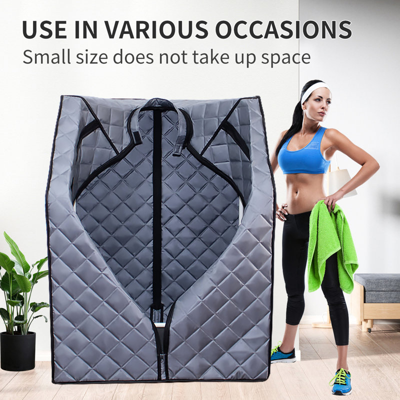 Home Closet For Relax - 1000W Steam Generator, 2L Capacity, Foldable Chair & Remote Tent Wellness Heater, Chair,
