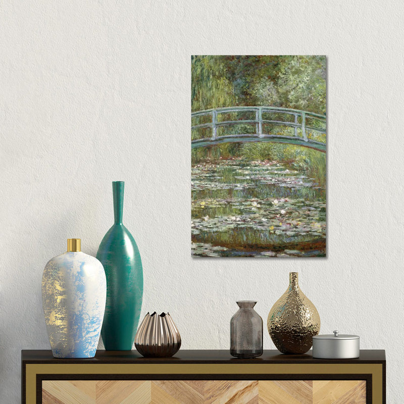 L'étang aux nénuphars, 1899 - Giclée sur toile tendue avec châssis, H 18 po x l 12 po