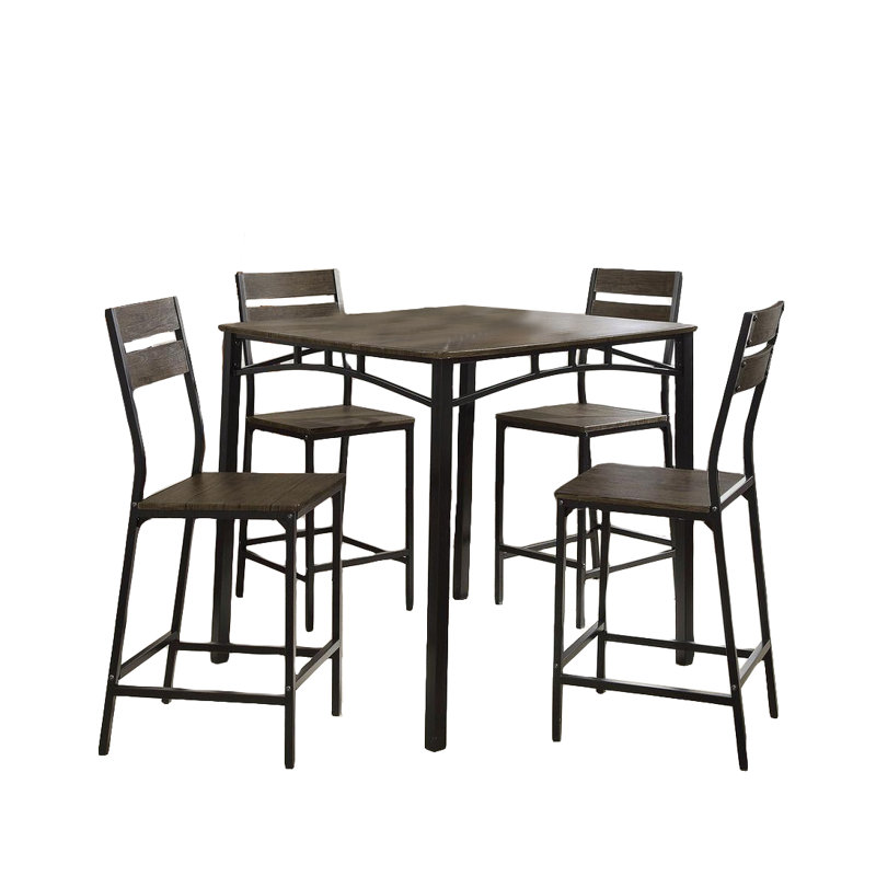 Ensemble repas pour quatre personnes, Noir