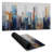 Texturized abstract city - 15.75"x31.50" Desk mat