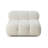 Chesnie Cream Vegan Shearling Modular Armless Chair