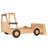 Twin Size Car Bed with Storage Shelves – Kids Platform Bed with Fun Car-Shaped Design, Natural-943382721