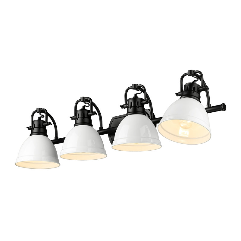 Calico 4 - Light Dimmable Vanity Light, White, Matte Black