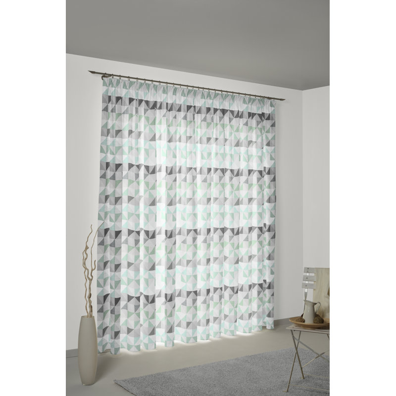 Berlare Panel, Mint, 132cm Width x 295cm Drop