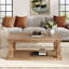 Coffee & Cocktail Tables, Solid Wood MDF Farmhouse Rustic Living Room-1615489545