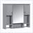 Wall Mounted Medicine Cabinet Mirror Bathroom Towel Bar-1691816955