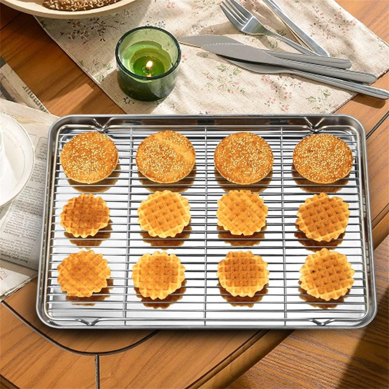 Belfry Kitchen Kobart Non-Stick Stainless Steel Baking Tray