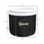 Baignoire de glace portative pour athlètes, 79 gallons (290 litres), avec housse et sac de transport, noire, et sac de vidange.