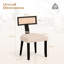 Linen Upholstered Side Chair in White